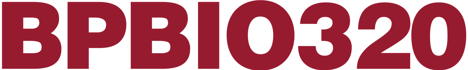 BPBIO 320